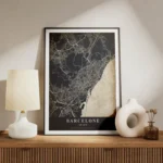 poster carte barcelona vintage meuble.webp