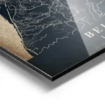 poster carte beirut vintage aluminium.webp