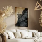 poster carte beirut vintage salon.webp