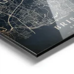 poster carte brisbane vintage aluminium.webp