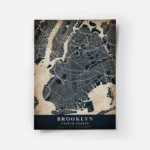 poster carte brooklyn vintage.webp