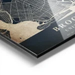 poster carte brooklyn vintage aluminium.webp