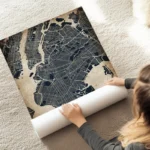 poster carte brooklyn vintage au sol.webp