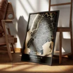 poster carte brooklyn vintage encadre.webp