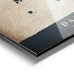 poster carte dakar vintage aluminium.webp