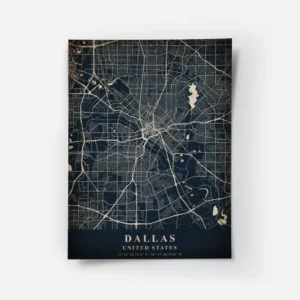 poster carte dallas vintage.webp