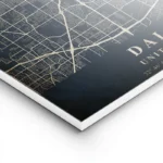 poster carte dallas vintage lightpanel.webp