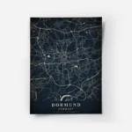 poster carte dortmund vintage.webp