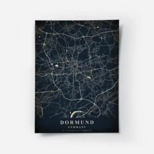 poster carte dortmund vintage.webp