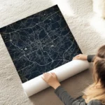 poster carte dortmund vintage au sol.webp