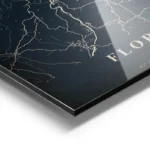 poster carte florence vintage aluminium.webp