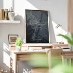 poster carte florence vintage bureau.webp