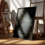 poster carte florence vintage encadre.webp