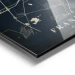 poster carte frankfurt vintage aluminium.webp