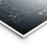 poster carte hanoi vintage lightpanel.webp