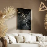 poster carte hanoi vintage salon.webp