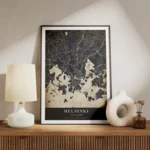 poster carte helsinki vintage meuble.webp