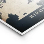 poster carte hiroshima vintage lightpanel.webp