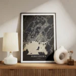 poster carte hiroshima vintage meuble.webp