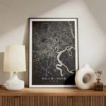 poster carte ho chi minh vintage meuble.webp