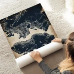 poster carte hong kong vintage au sol.webp