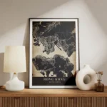 poster carte hong kong vintage meuble.webp