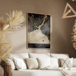 poster carte istanbul vintage salon.webp