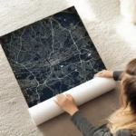 poster carte johannesburg vintage au sol.webp