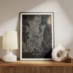 poster carte kyoto vintage meuble.webp