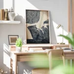 poster carte lisbon vintage bureau.webp