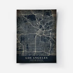 poster carte los angeles vintage.webp