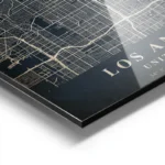 poster carte los angeles vintage aluminium.webp