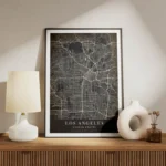 poster carte los angeles vintage meuble.webp