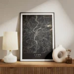 poster carte lyon vintage meuble.webp
