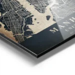 poster carte manhattan vintage aluminium.webp