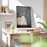 poster carte melbourne vintage bureau.webp