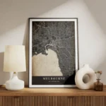 poster carte melbourne vintage meuble.webp