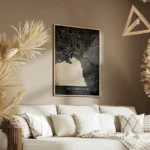 poster carte melbourne vintage salon.webp
