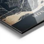 poster carte montreal vintage aluminium.webp