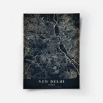 poster carte new delhi vintage.webp