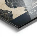 poster carte new york vintage aluminium.webp