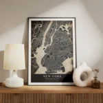 poster carte new york vintage meuble.webp