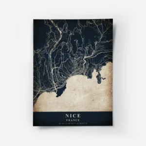 poster carte nice vintage.webp