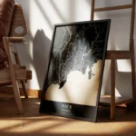 poster carte nice vintage encadre.webp