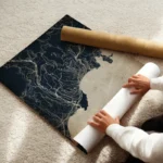 poster carte nice vintage enroule.webp