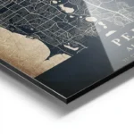 poster carte perth vintage aluminium.webp