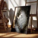 poster carte perth vintage encadre.webp