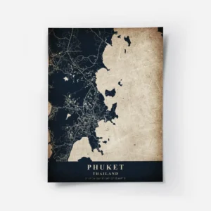 poster carte phuket vintage.webp