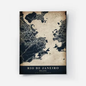 poster carte rio de janeiro vintage.webp
