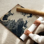 poster carte rio de janeiro vintage enroule.webp